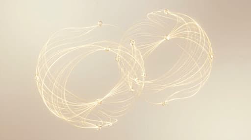 Sophisticated abstract digital visualization representing AI partnership and enterprise intelligence.